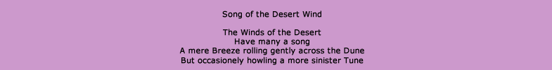 Song of the Desert Wind